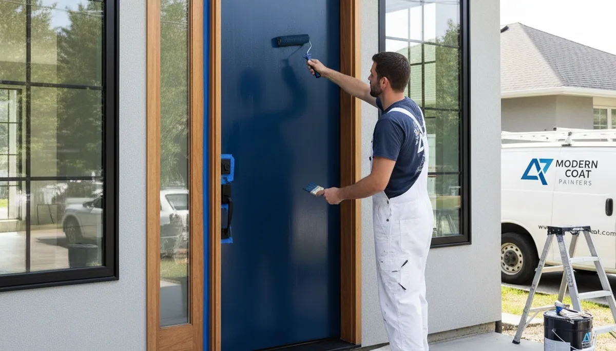 Professional door painting service in Staten Island, NY with durable, weather-resistant finishes