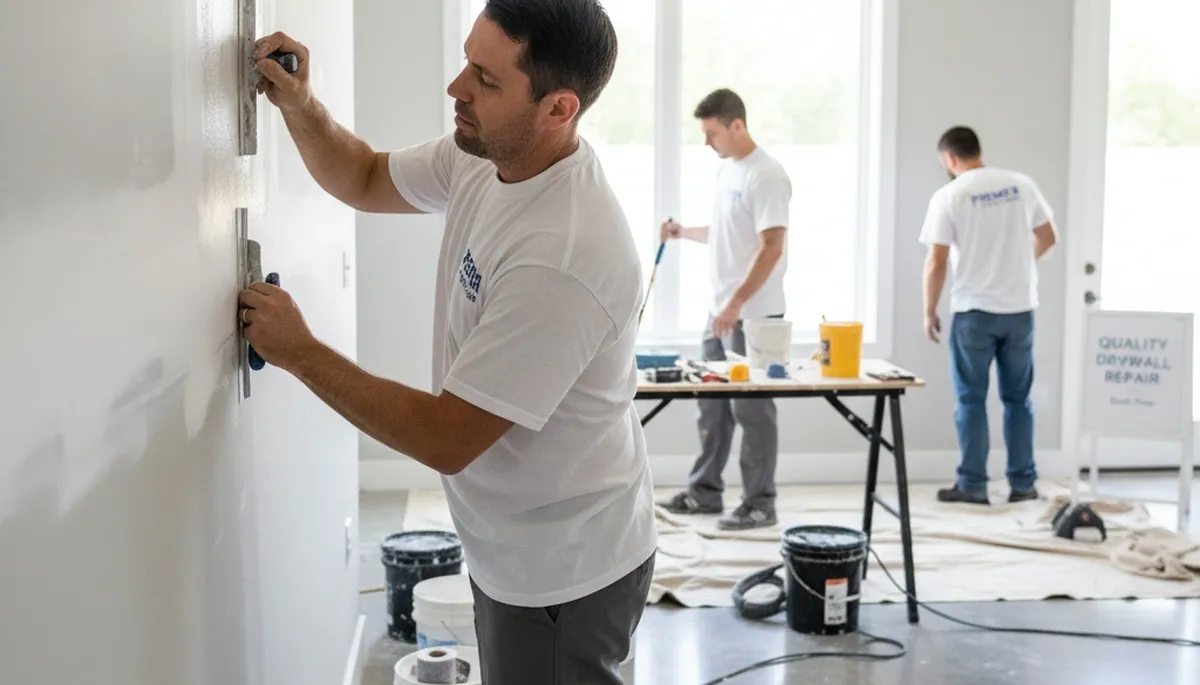 Professional drywall repair and wall restoration in Staten Island NY home interior